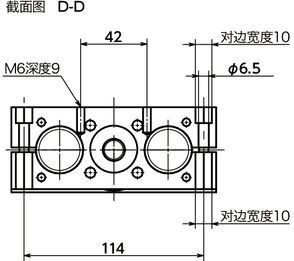 GN491-30引动器-双管型寸法図