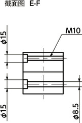 GN491-50引动器-双管型寸法図