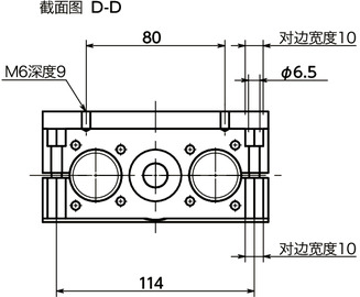 GN492-30引动器-双管型寸法図
