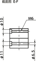 GN492-30引动器-双管型寸法図
