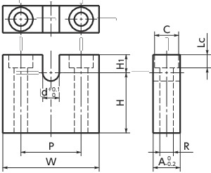SAK-A调节螺栓块寸法図