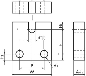 SAK-B调节螺栓块寸法図