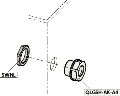 SWNL薄形管用螺母