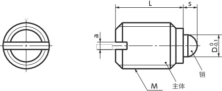 PCF-B小型柱塞寸法図