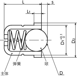 PPRSC-KU压配柱塞寸法図