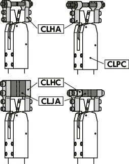 CLPC动力夹块 - 气压夹紧式 - 水平夹紧 - 中间夹紧