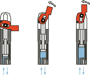 CLPH动力夹块 - 气压夹紧式 - 水平夹紧