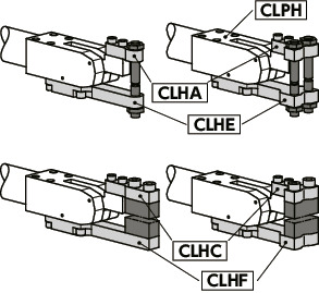 CLPH动力夹块 - 气压夹紧式 - 水平夹紧