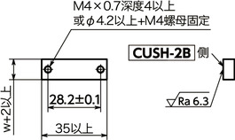 CUSH-2B快速定位托架 - 带长孔钢材用 - 双按钮型