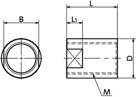 PAH限位套筒寸法図