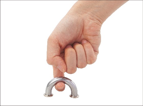 UFF钢指状U型拉手 - 带垫圈