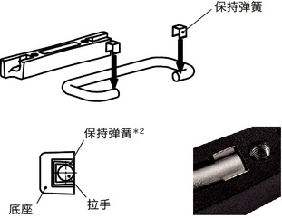 URAFS不锈钢折叠式拉手