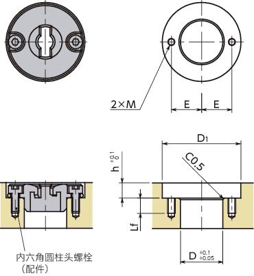 NQTBS-GL快速夹紧紧固件用凸轮基座