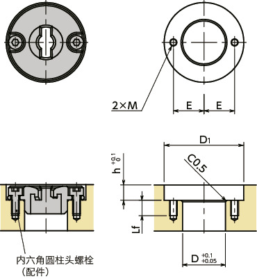 NQTBS快速夹紧紧固件用凸轮基座