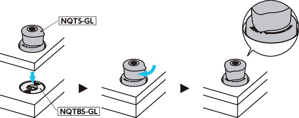 NQTS-GL快速夹紧紧固件 - 旋钮操作 - 标准