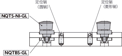 NQTS-NI-GL快速夹紧紧固件 - 旋钮操作 - 标准
