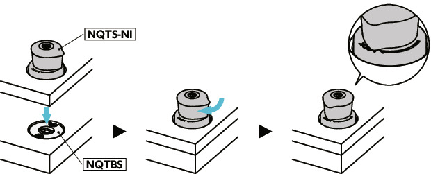 NQTS-NI快速夹紧紧固件 - 旋钮操作 - 标准
