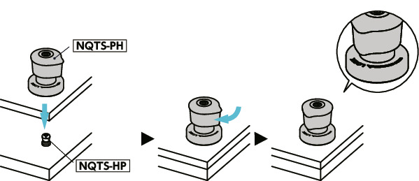 NQTS-PH快速夹紧紧固件 - 旋钮操作 - 销固定