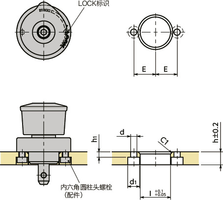 NQTS快速夹紧紧固件 - 旋钮操作 - 标准