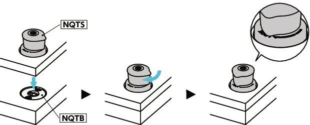 NQTS快速夹紧紧固件 - 旋钮操作 - 标准