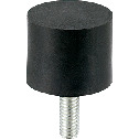 FGBA-8-13-M3-S-40 橡胶缓冲器 - 带螺丝（单侧外螺纹）