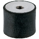 FGBAS-10-10-M4-EE-55 橡胶缓冲器 - 带螺丝（两侧内螺纹）