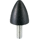 FGBB-30-30-M8-S-40 橡胶缓冲器 - 带螺丝 - 圆锥形（外螺纹）