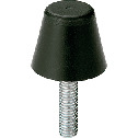橡胶缓冲器 - 带螺丝 - 圆锥体形（外螺纹） - NBR型