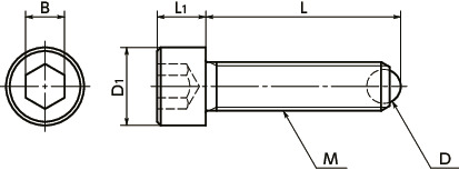 SCBS-CE夹紧螺栓 - 陶瓷球型寸法図
