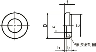 SWS-E密封垫圈寸法図