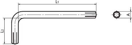 SKX梅花槽扳手寸法図