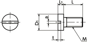 SICX-SX切口圆柱头小螺钉（碳化硅）寸法図