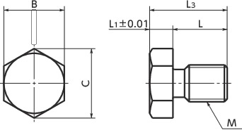 SPM止动销寸法図