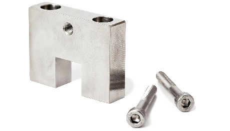 NLSENS直线导轨用止动块 - 底座固定 - 定位用（带细牙螺纹孔） - 不锈钢制