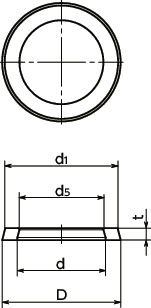 FSRN-HD-F密封环寸法図
