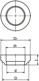 FWIP-HD-TPU刮擦器 - 卫生型设计寸法図