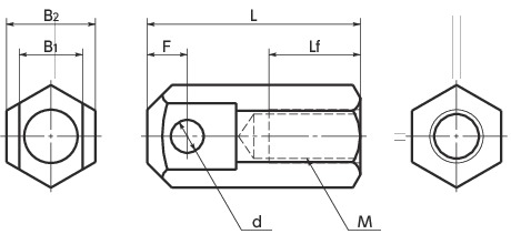 SRF滚链螺母寸法図